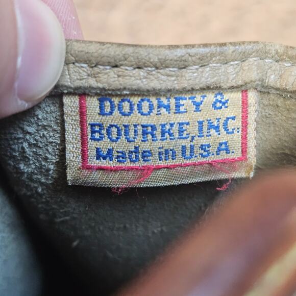 Dooney & Bourke R212 TP Crossbody Bag Beige Pebbled Leather Top Handle Purse Vtg - Picture 13 of 16